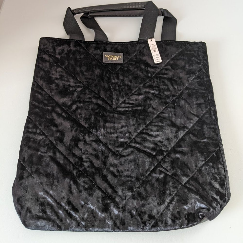 Victoria's Secret deep purple lined tote